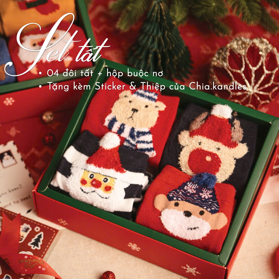 Set Tất Giáng Sinh Chia.kandles