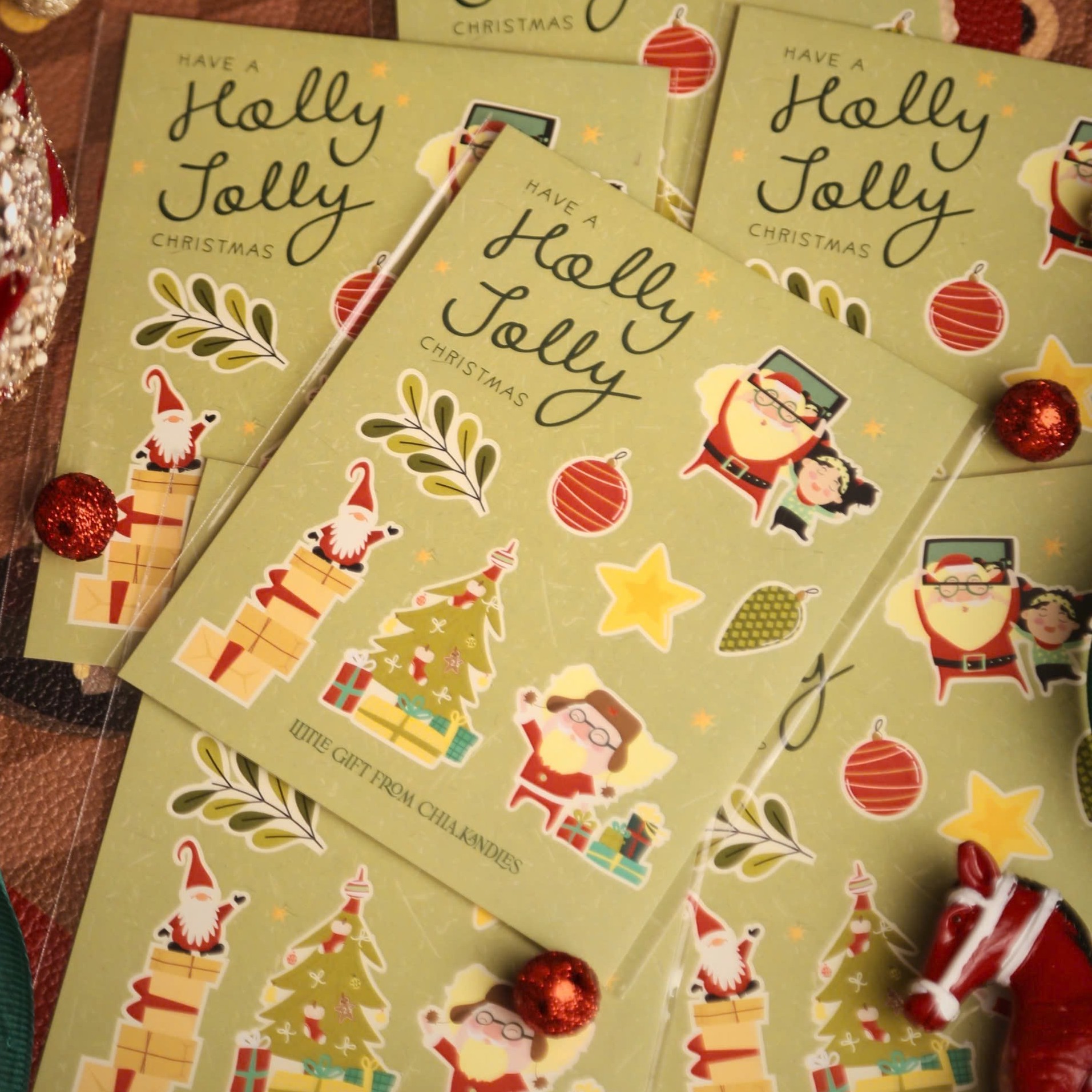 Sticker Trang Trí Chủ Đề Giáng Sinh