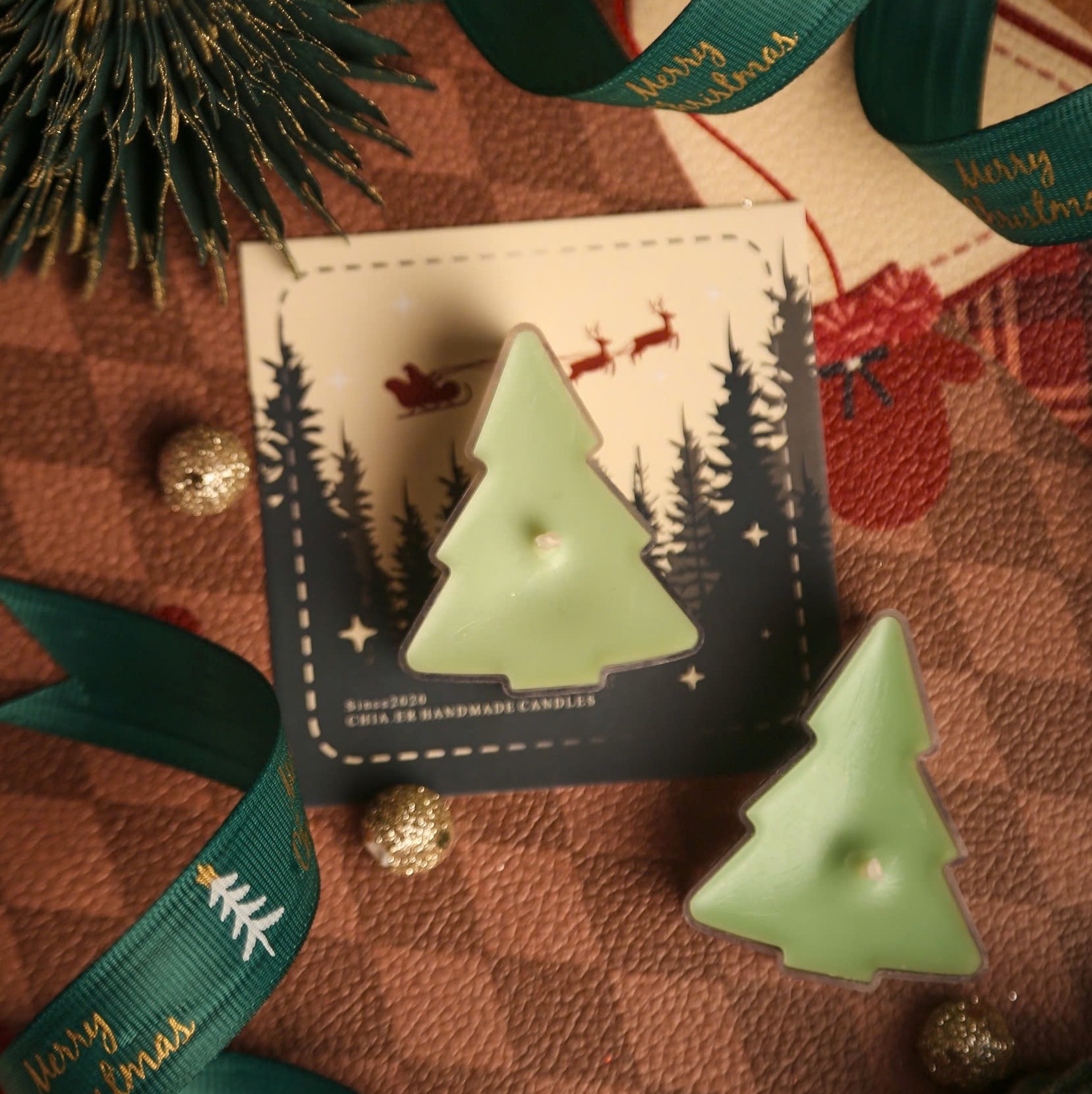 Nến Thơm Tealight Hình Cây Thông