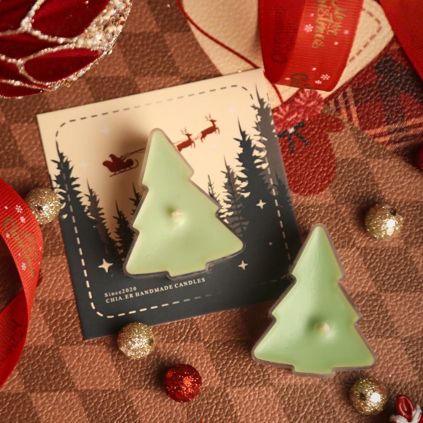 Nến Thơm Tealight Hình Cây Thông