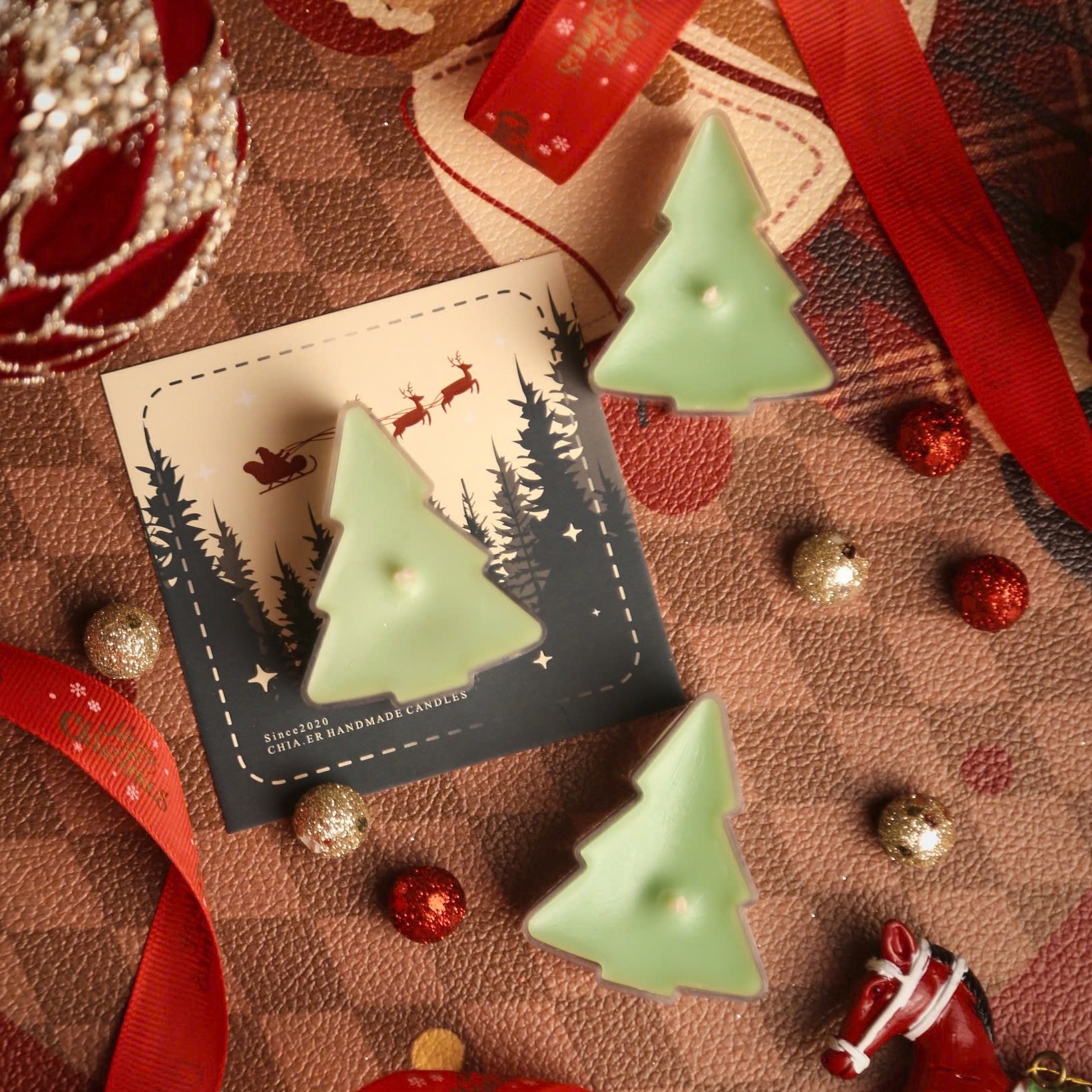 Nến Thơm Tealight Hình Cây Thông