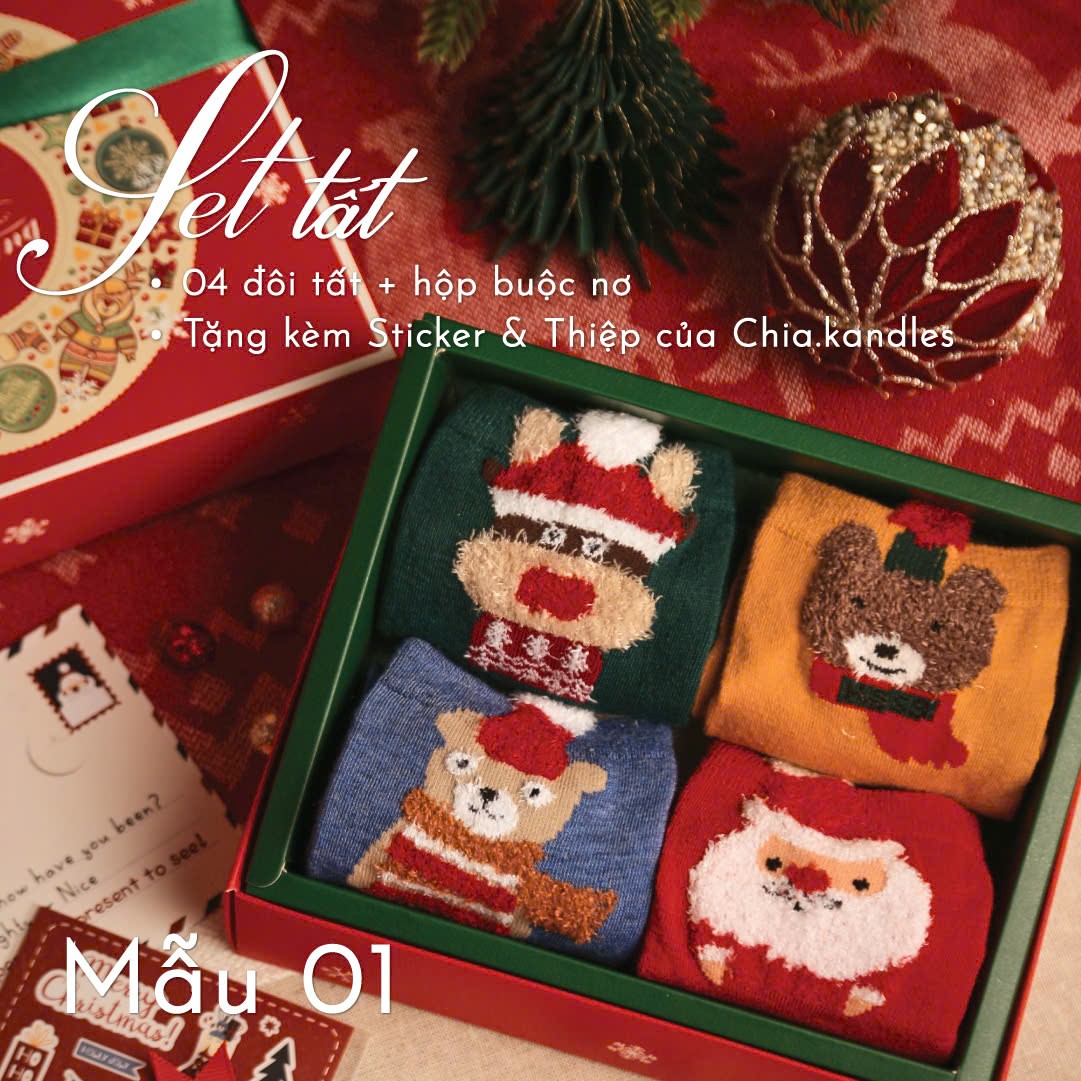 Set Tất Giáng Sinh Chia.kandles