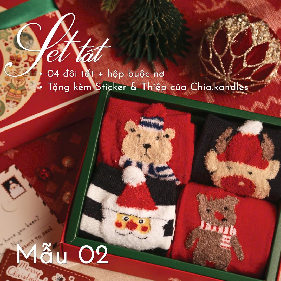 Set Tất Giáng Sinh Chia.kandles