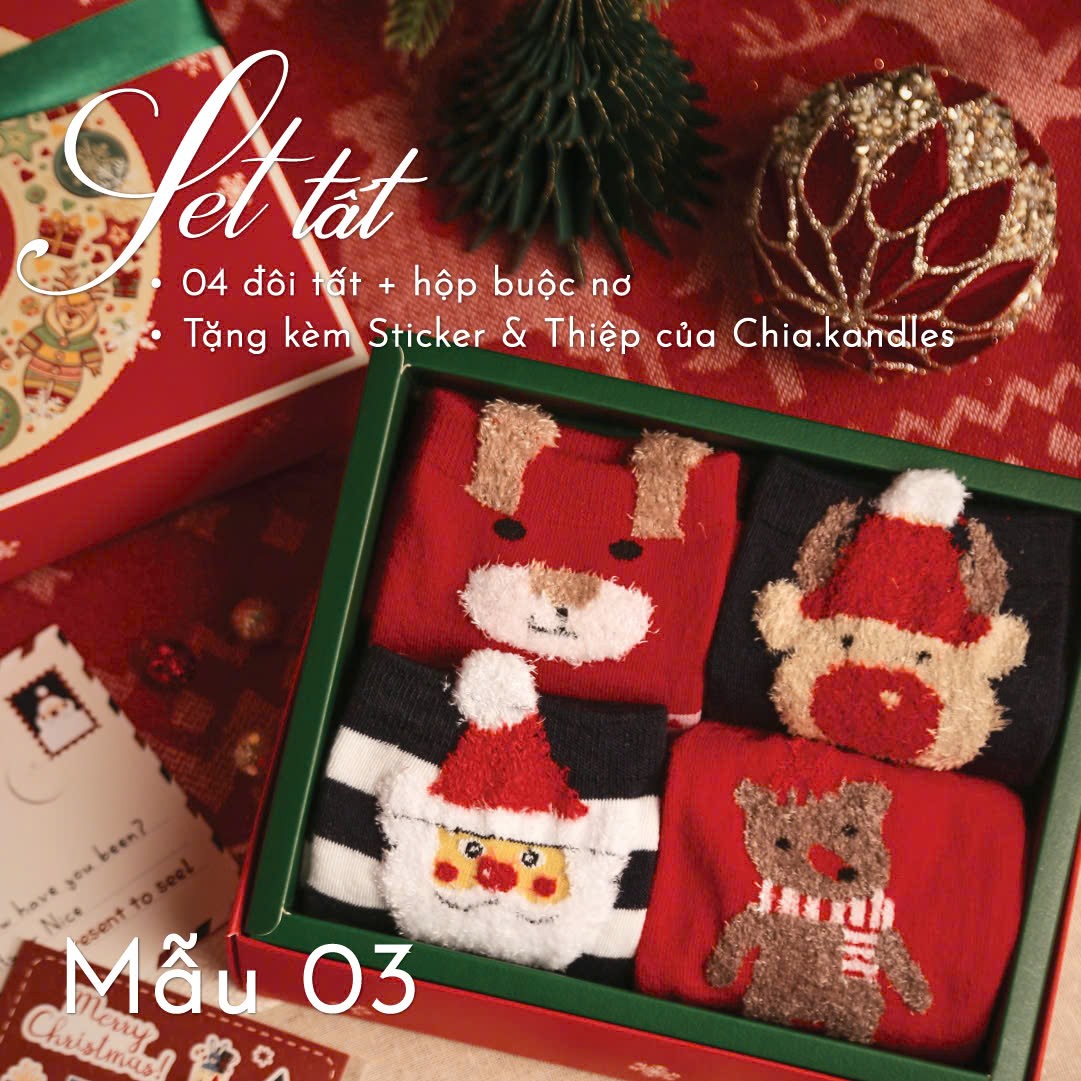 Set Tất Giáng Sinh Chia.kandles