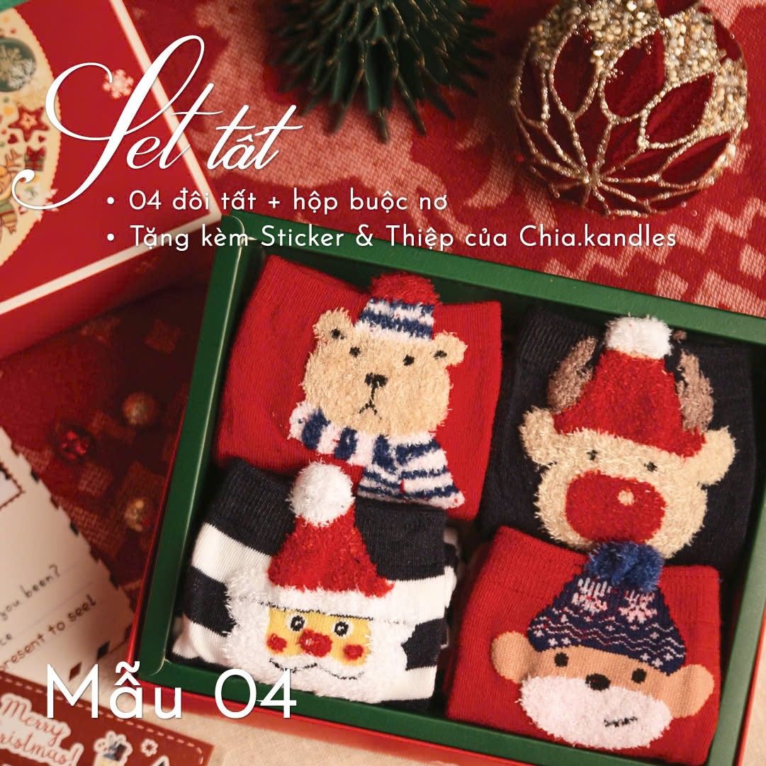 Set Tất Giáng Sinh Chia.kandles