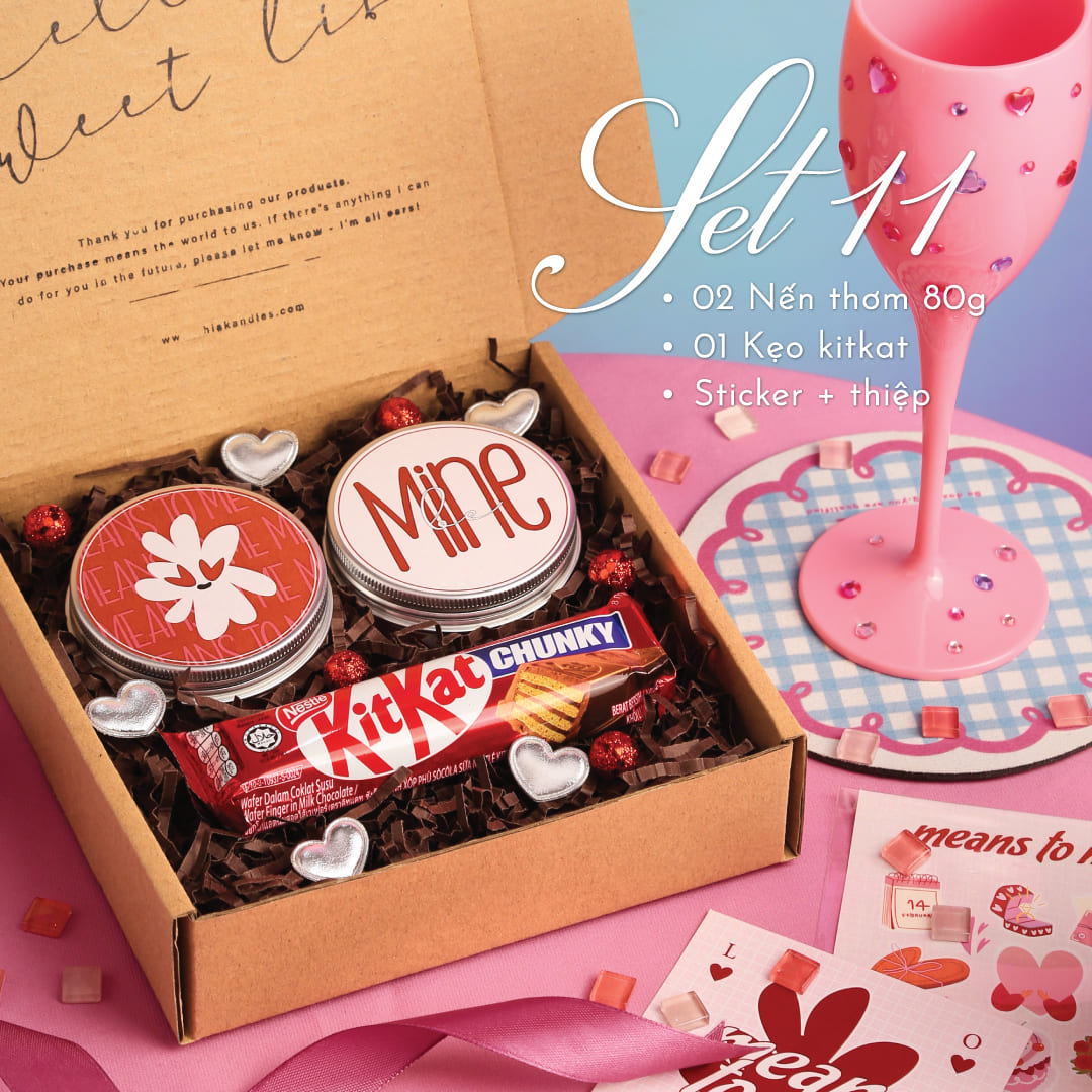 Set Quà Nến Thơm Valentine Cho Bạn Gái