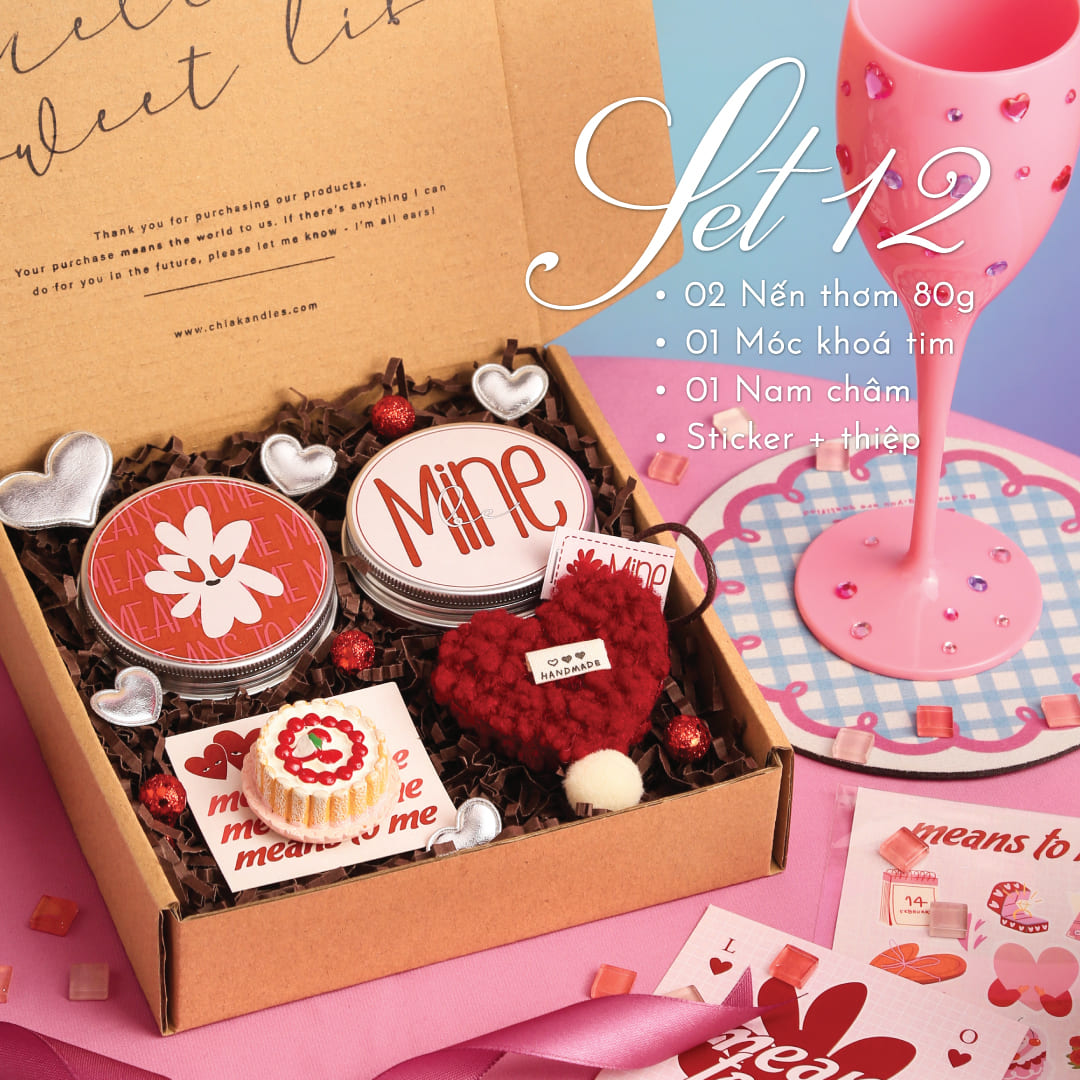 Set Quà Nến Thơm Valentine Cho Bạn Gái