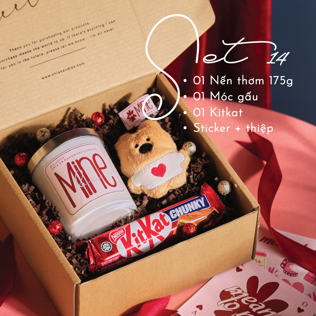 Set Quà Nến Thơm Valentine Cho Bạn Gái