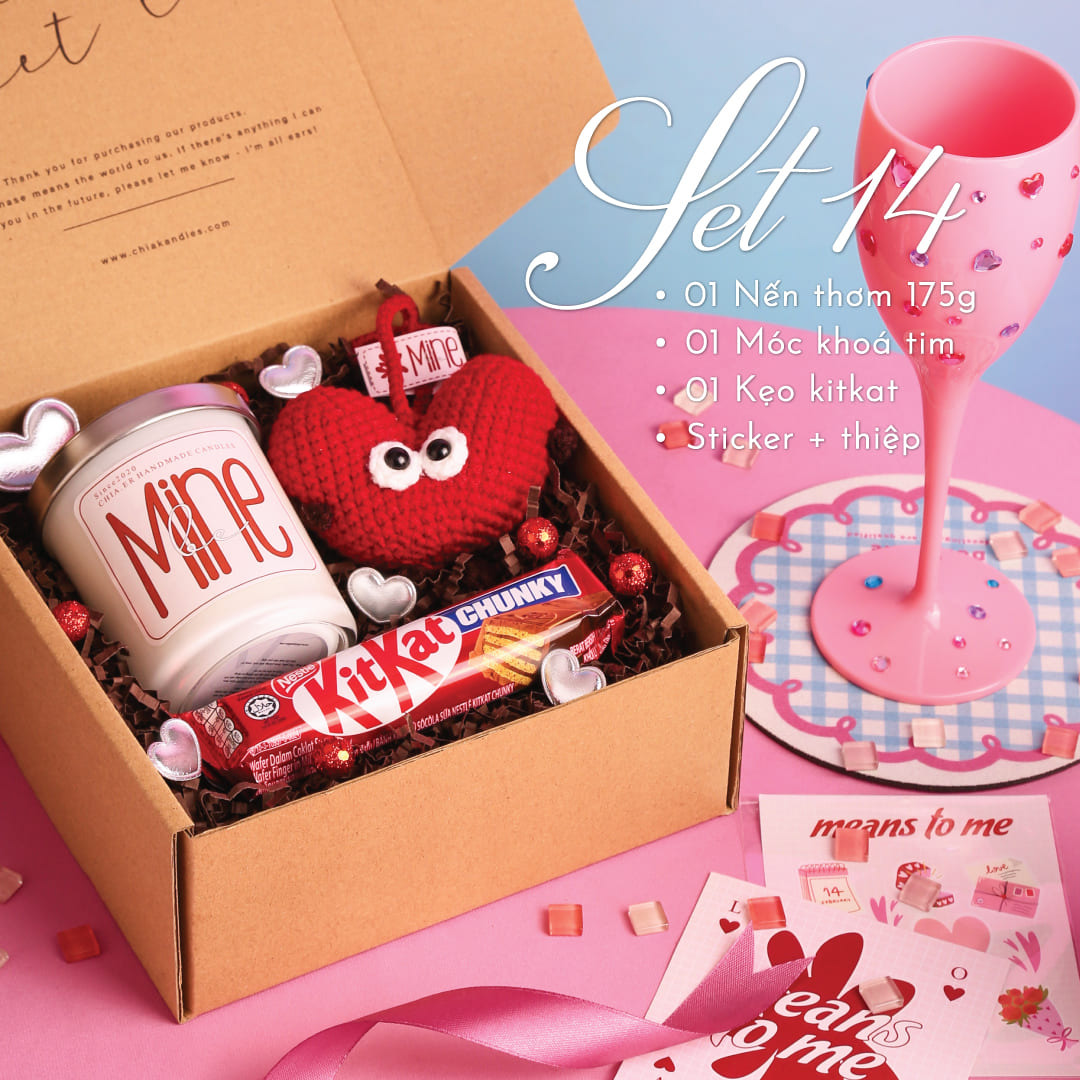 Set Quà Nến Thơm Valentine Cho Bạn Gái