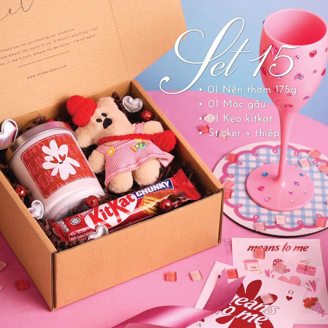 Set Quà Nến Thơm Valentine Cho Bạn Gái