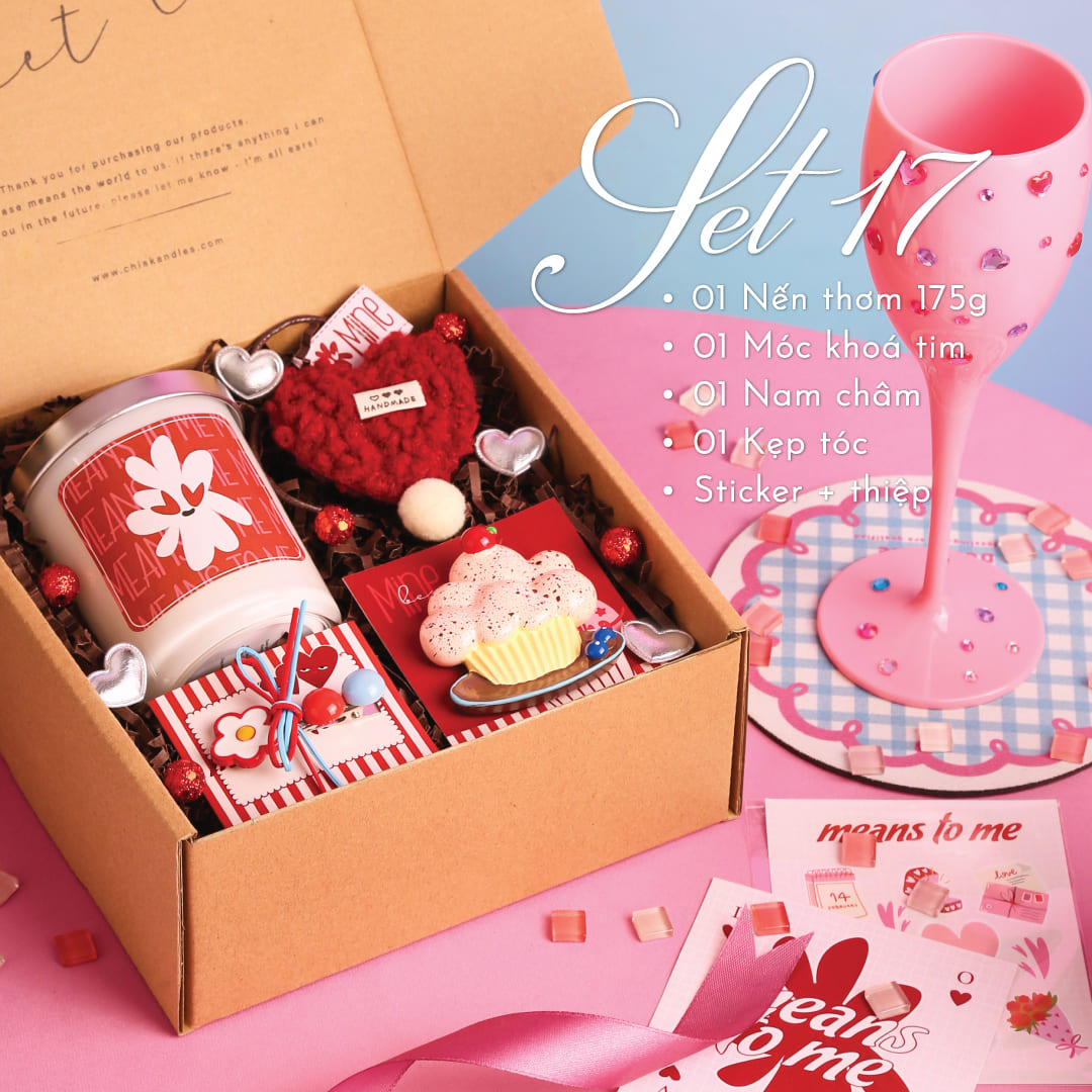 Set Quà Nến Thơm Valentine Cho Bạn Gái