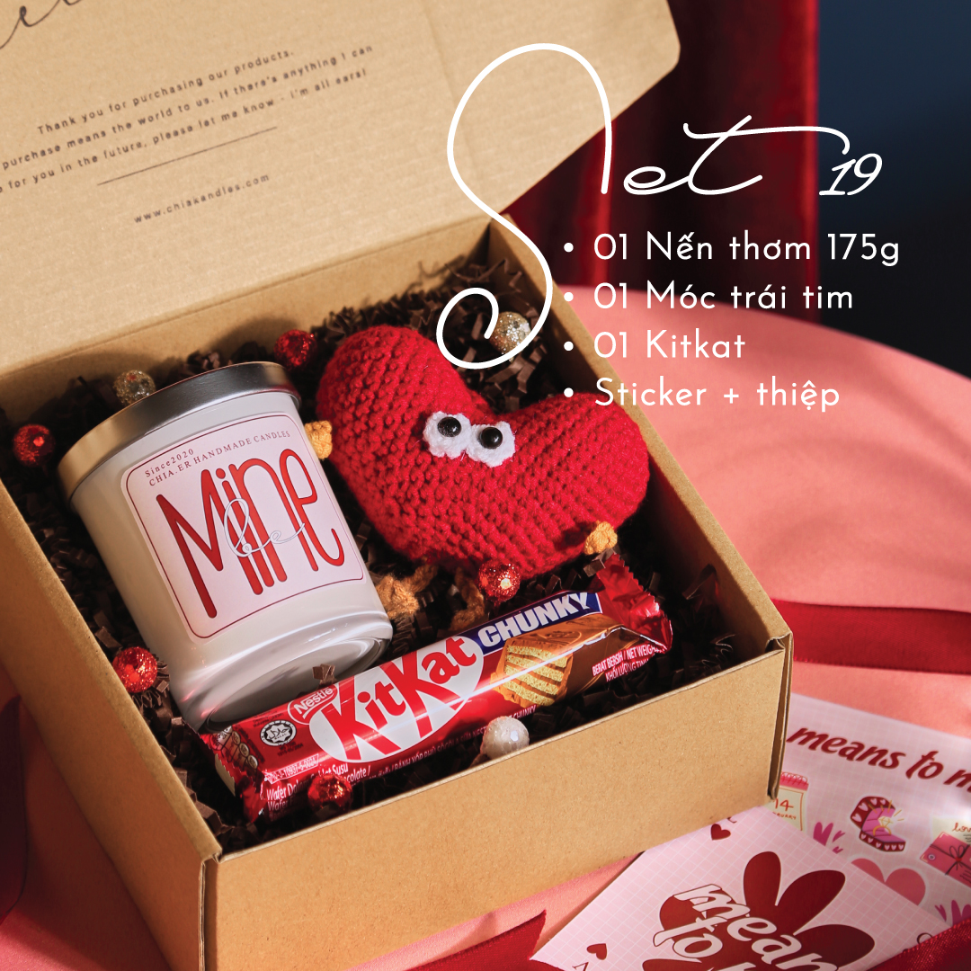 Set Quà Nến Thơm Valentine Cho Bạn Gái