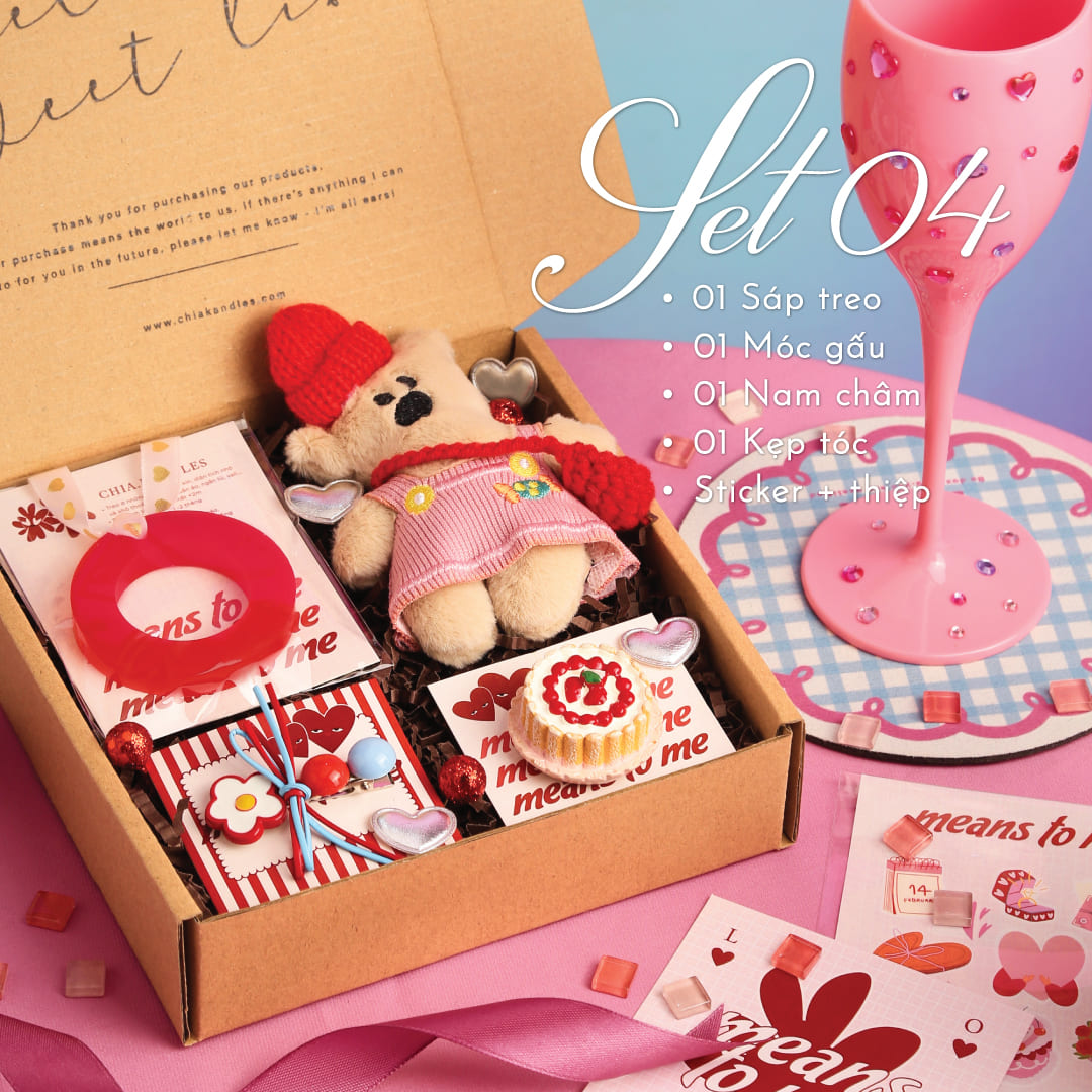 Set Quà Nến Thơm Valentine Cho Bạn Gái