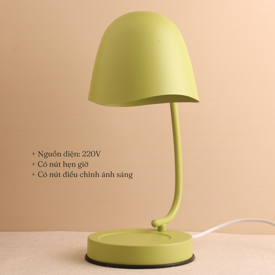 Đèn Đốt Nến Cây Nấm Màu Xanh